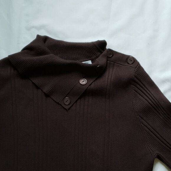 New brown ribbed sweater - Picture 2 of 3